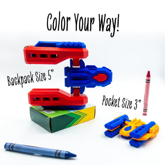 Beekon airships in vibrant, customizable colorways beneath the “color your way!” banner—modular by design