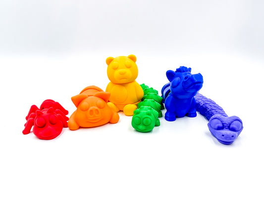 FidgiPets 6 Pack - Land