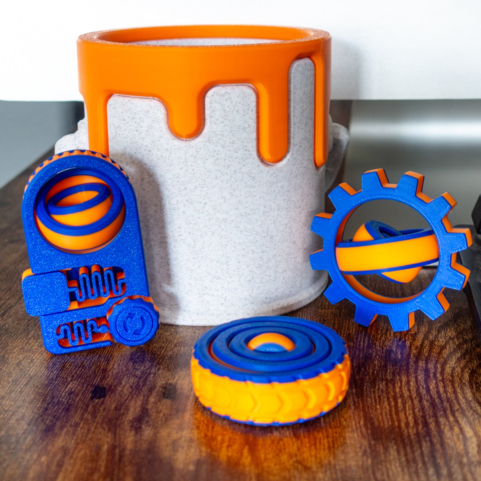 Engineer Pack including Cogspin, Controlpanel, and Tirespin for imaginative play.