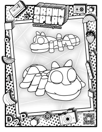Lift Ant coloring sheet with clean outlines for kids or collectors to plan their own version before customizing