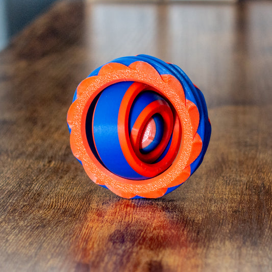 Portal Spinner fidget in lifestyle setting showing articulation and details.